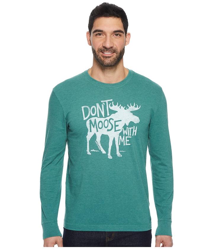 Life Is Good - Don't Moose Long Sleeve Crusher Tee