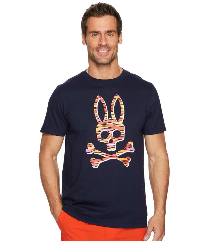 Psycho Bunny - Bunny Logo Wave Print T-shirt