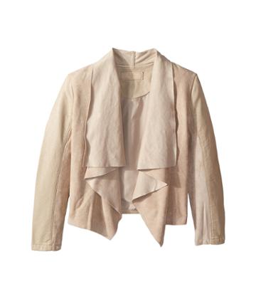 Blank Nyc Kids - Faux Suede Drape Front Jacket In Sunny Days