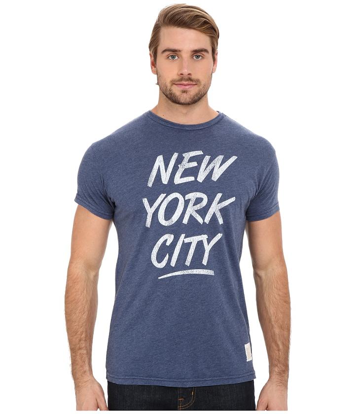 The Original Retro Brand - Heathered Nyc Short Sleeve Tee