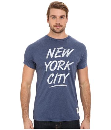 The Original Retro Brand - Heathered Nyc Short Sleeve Tee