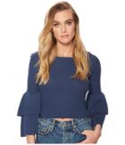 Jack By Bb Dakota - Alanis Double Ruffle Sleeved Sweater