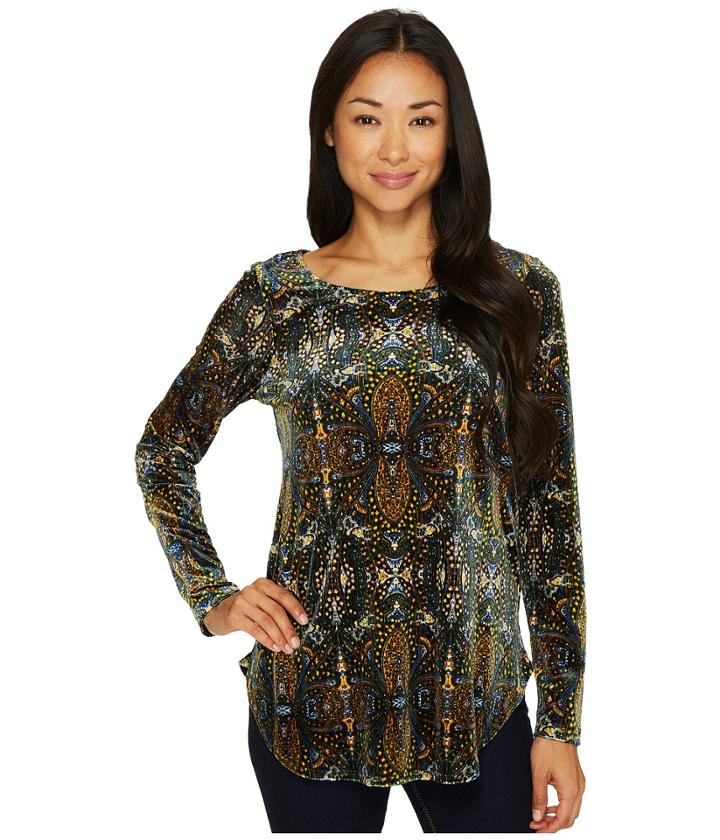 Karen Kane - Velvet Shirttail Top