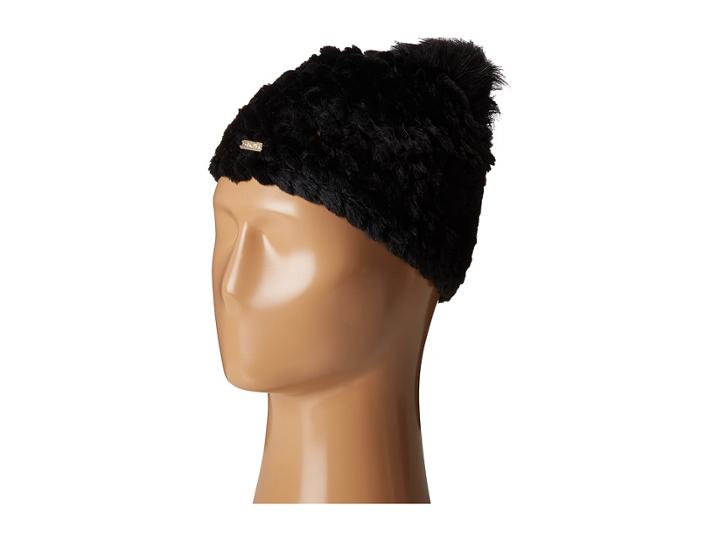 Calvin Klein - Knit Fur Pompom Beanie