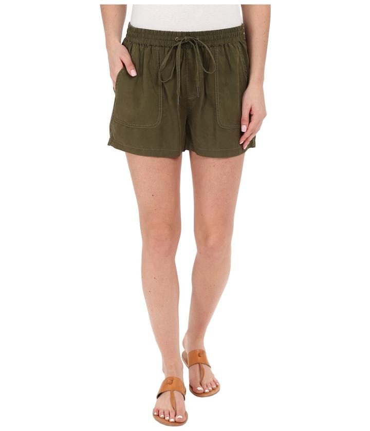 Paige - Tatum Shorts In Desert Olive