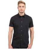 John Varvatos Star U.s.a. - Short Sleeve Solid Shirt W443s1b