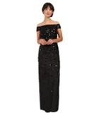 Adrianna Papell - Fully Beaded Off Shoulder Gown