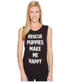 Puppies Make Me Happy - Rescue Puppies Title - Sleeveless