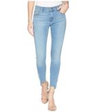 7 For All Mankind - The Ankle Skinny W/ V Angles Cut Off Hem In Bright Palm