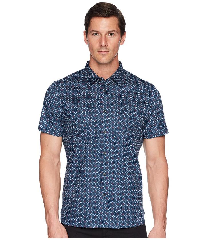 Perry Ellis - Short Sleeve Stretch Walkmen Shirt