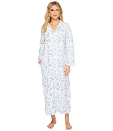 Carole Hochman - Printed Long Zip Robe