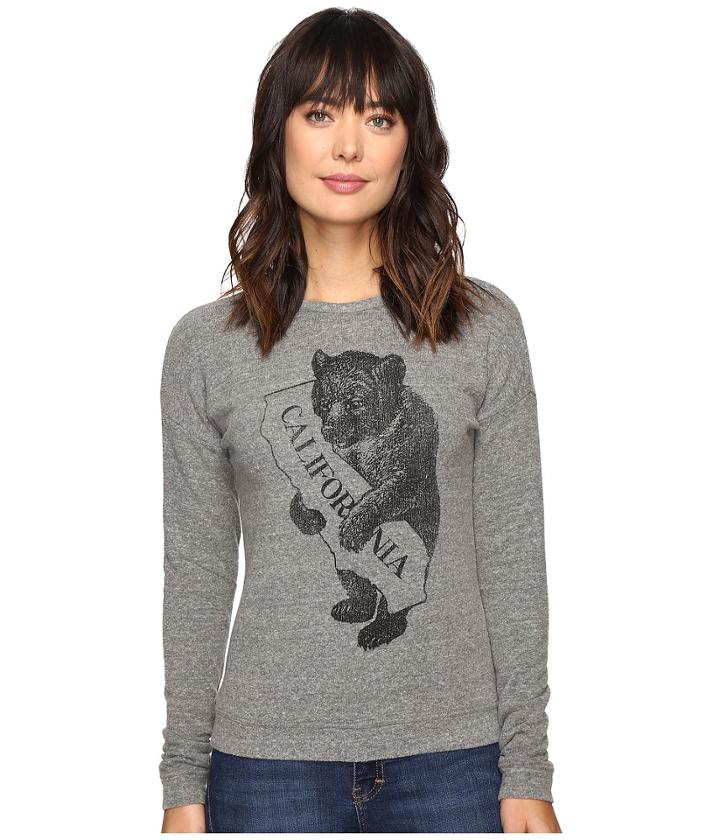 The Original Retro Brand - California Bear/map Superfuzzy Sweatshirt
