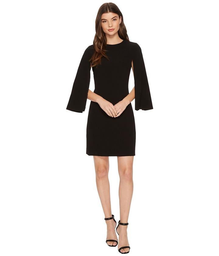 Tahari By Asl - Cape Sleeve Shift Dress