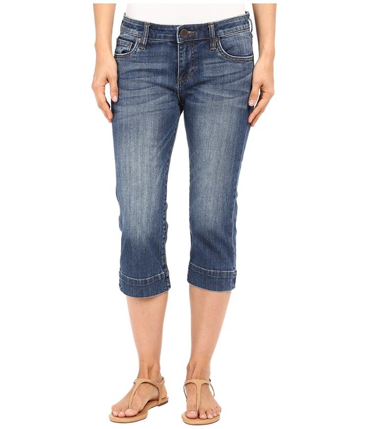 Kut From The Kloth - Natalie Basic Five-pocket Crop Jeans In Special W/ Medium Base Wash