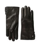 Cole Haan - Side Snap Leather Gloves With Center Points And Tech