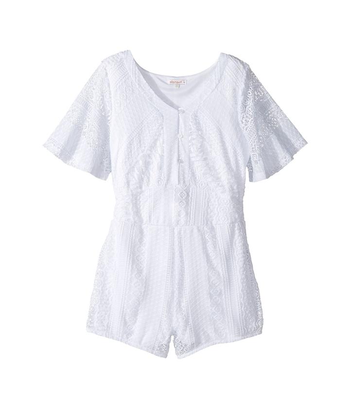 Ella Moss Girl - Lila Mixed Lace Romper