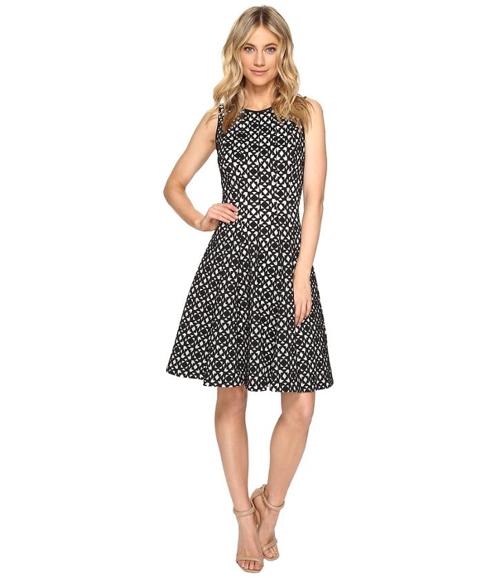 Calvin Klein - Laser Cut Flare Dress