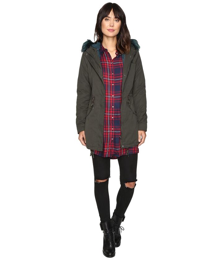Only - Blog Contrast Fur Parka