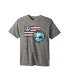 The Original Retro Brand Kids - Woodstock Peace Flag Short Sleeve Tri-blend Tee
