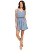 Michael Stars - Linen Denim Tencel Open Back Dress