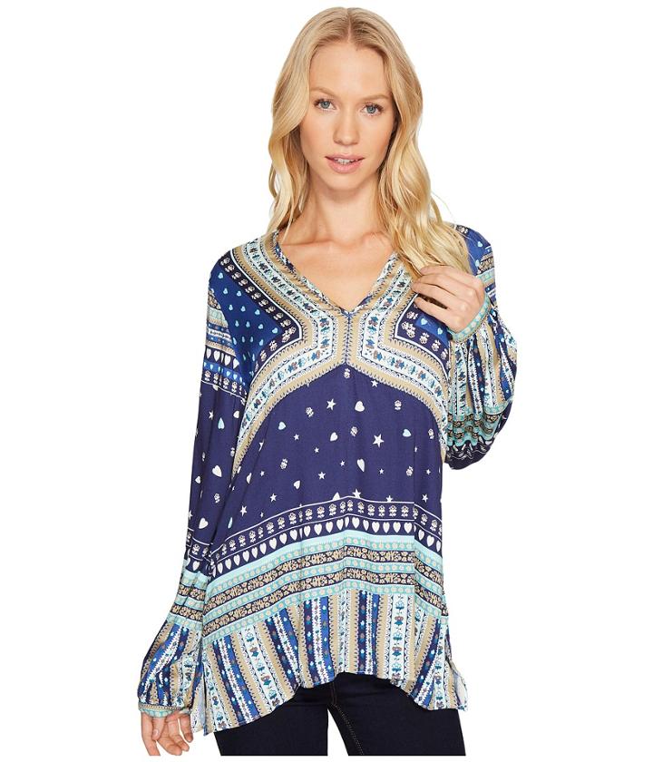 Hale Bob - Heart Soul Stretch Satin Woven Top
