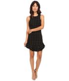 Adelyn Rae - Knit Plaid Halter Mini Dress