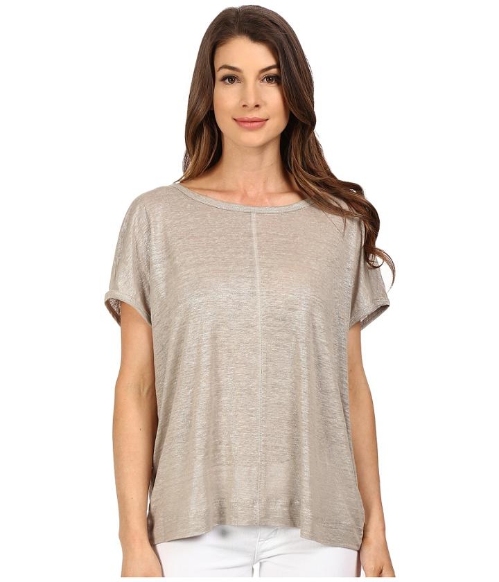 The Beginning Of - Metallic Slub Oversized Tee