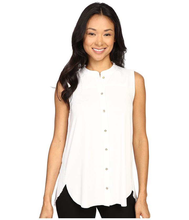 Calvin Klein - Sleeveless Top W/ Pleat Back