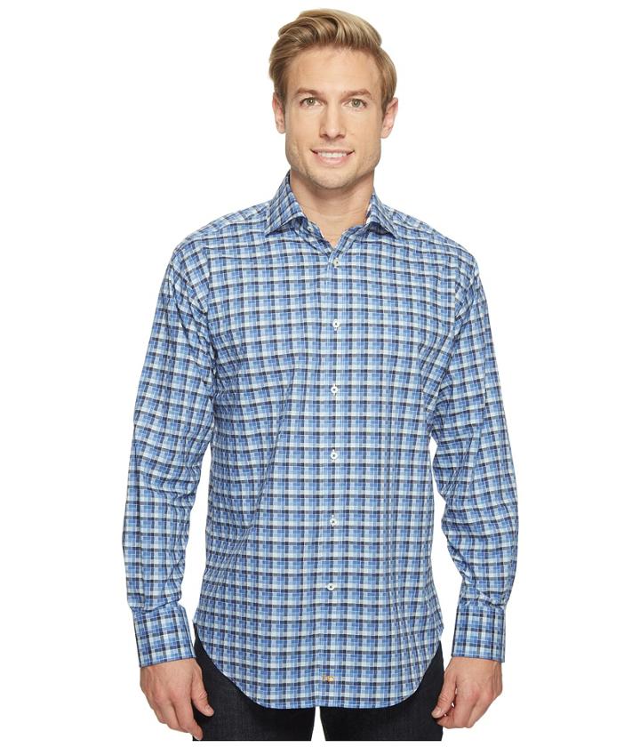 Thomas Dean &amp; Co. - Long Sleeve Shadow Check Sport Shirt