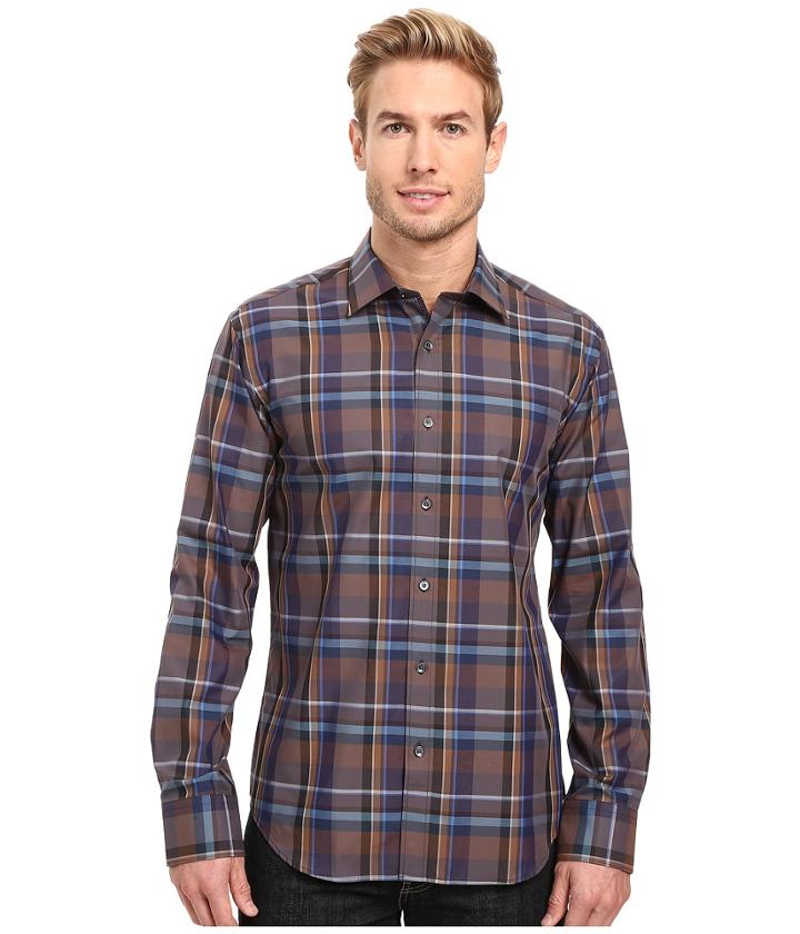 Bugatchi - Dino Long Sleeve Woven Shirt