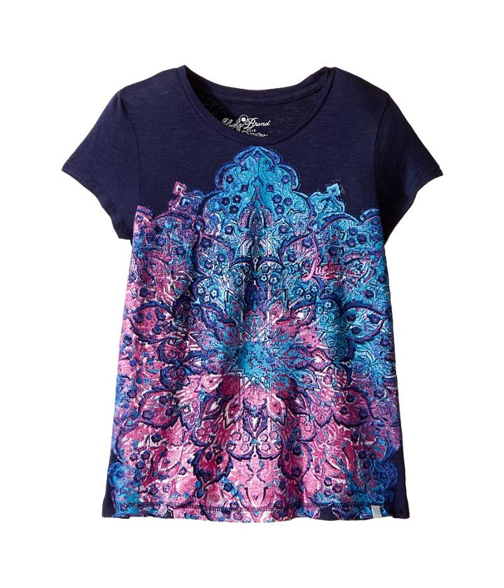 Lucky Brand Kids - Short Sleeve Mandala Tee In Slub Jersey