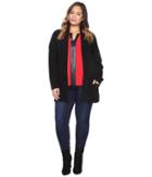 Calvin Klein Plus - Plus Size Long Open Cardigan W/ Logo