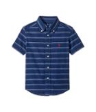 Polo Ralph Lauren Kids - Indigo Plain Weave Short Sleeve Button Down Top