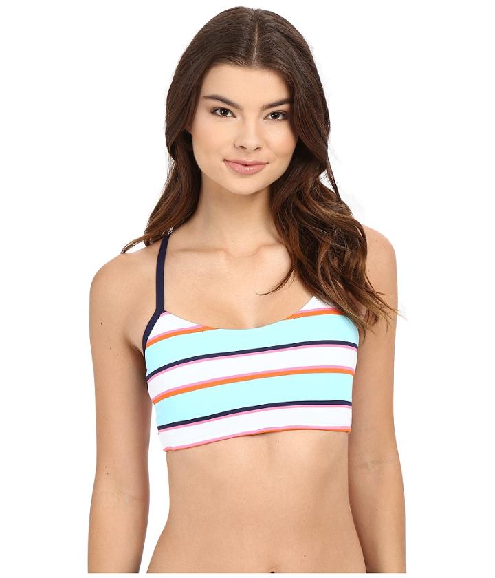 Tommy Bahama - Rugby Crop Cup Bra Top With Cross Back