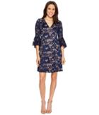 Adrianna Papell - Carol Lace Ruffle Sleeve Dress
