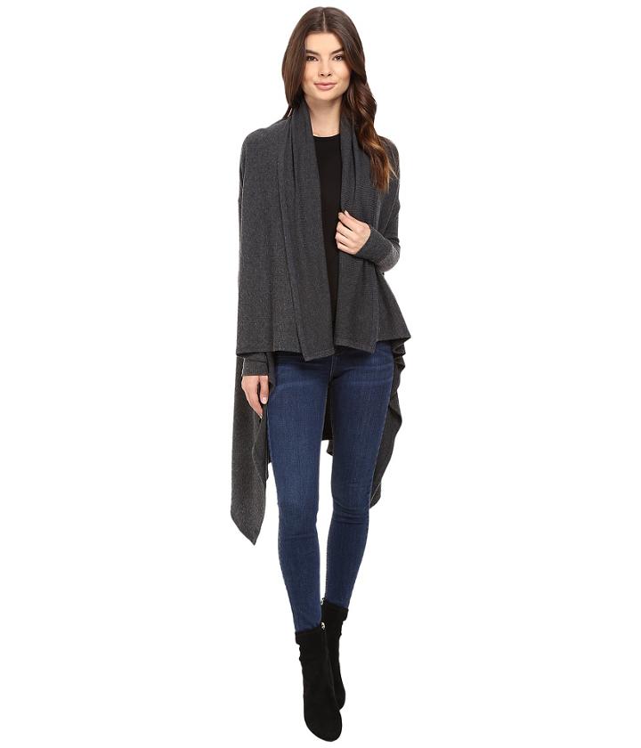 Michael Stars - Super Soft Madison Rib Convertible Cape Cardigan