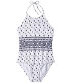 Splendid Littles - Boarder Stripe High Neck One-piece