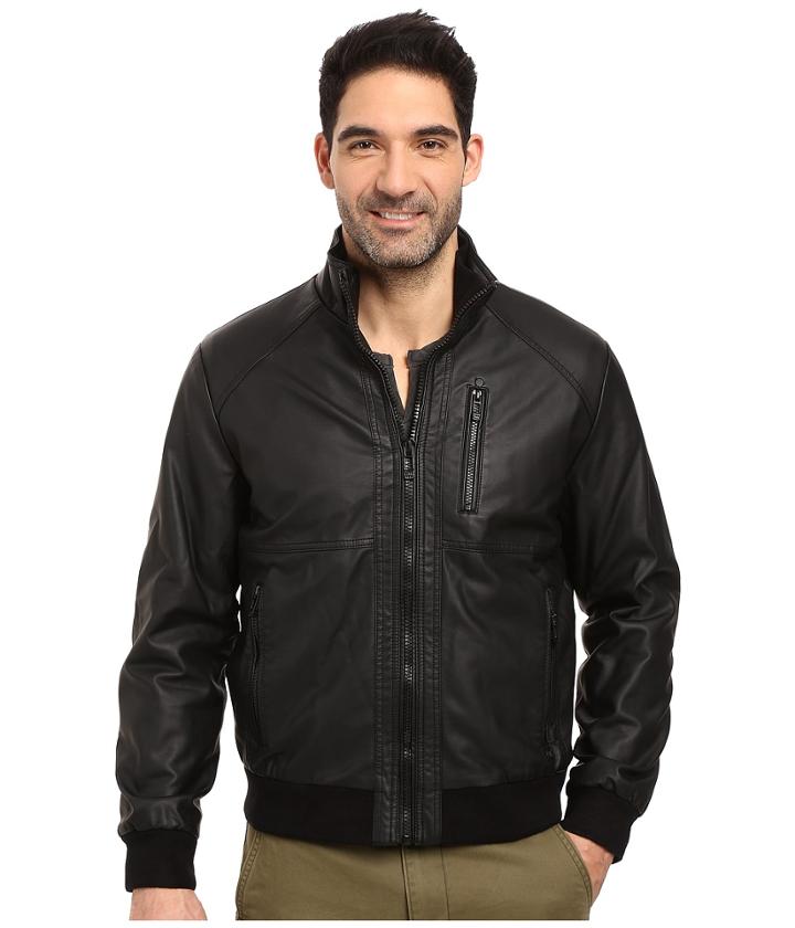 Calvin Klein - Faux Leather Bomber