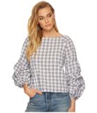 J.o.a. - Tiered Sleeve Wide Neck Top