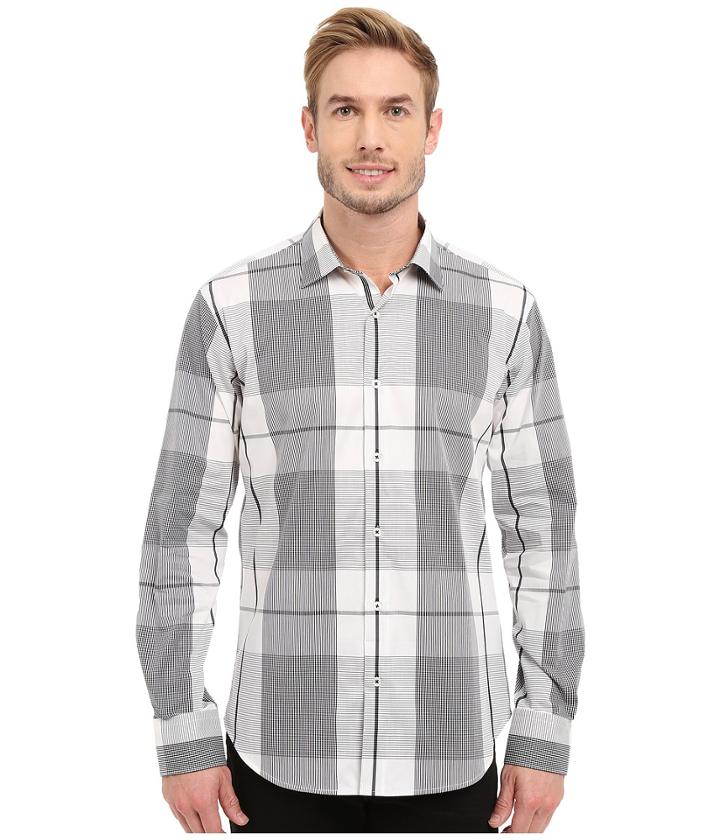 Bugatchi - Sienna Shaped Fit Long Sleeve Woven Shirt
