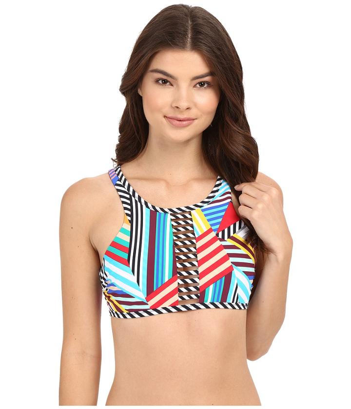 Red Carter - High Neck Cut Out Tank Top