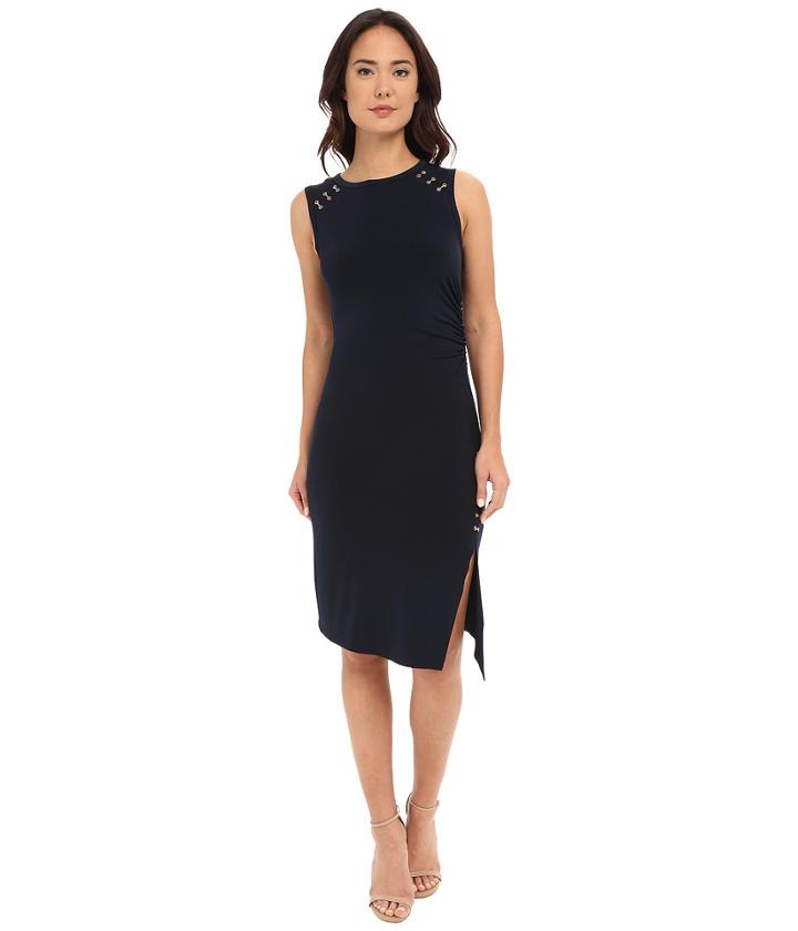 Michael Michael Kors - Metal Trim Asymmetrical Dress