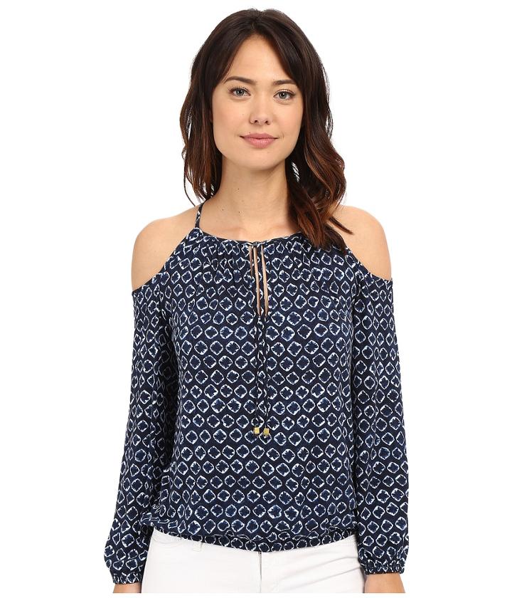 Michael Michael Kors - Kumo Cold Shoulder Peasant Top