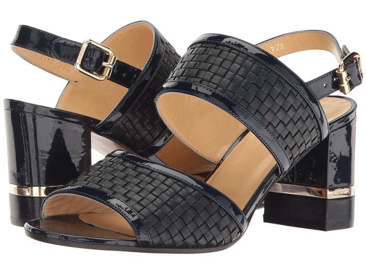 A. Testoni - Nappa And Patent Leather Strap Heel