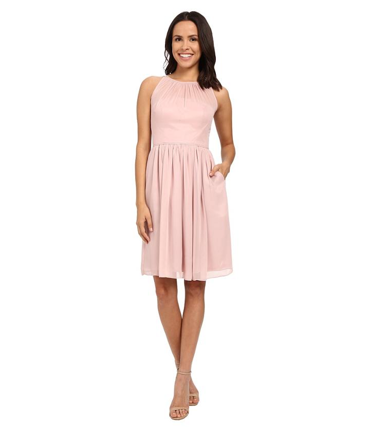 Calvin Klein - Fit And Flare Chiffon Dress Cd6b1v7c