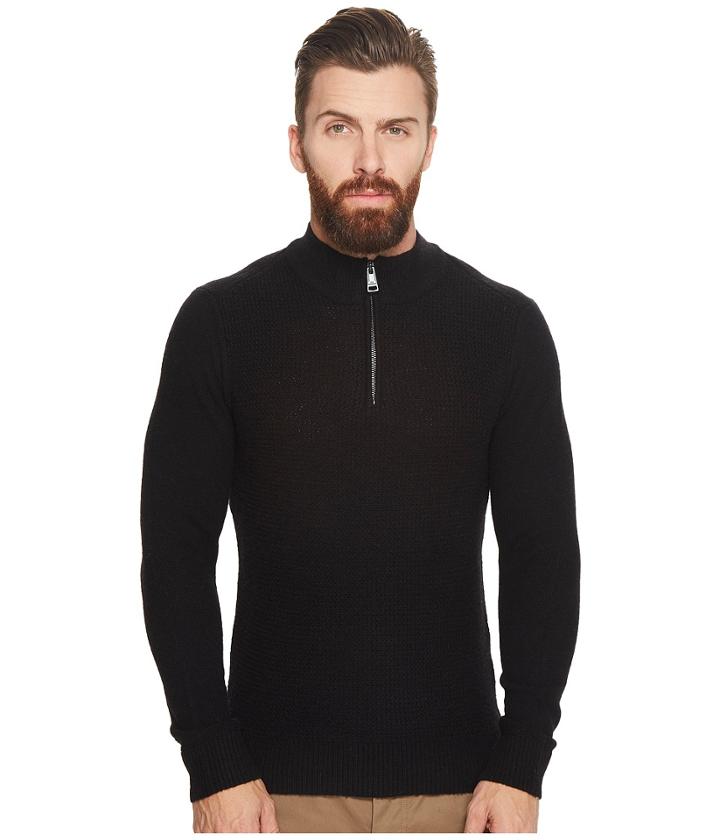 Ben Sherman - Micro 1/4 Zip Funnel Neck