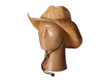 Scala - Raffia Western With Turquoise Trim And Chin Cord