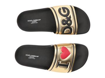 Dolce &amp; Gabbana Kids - Gold Slide