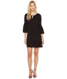 Calvin Klein - Flutter Sleeves Dress With Hardware