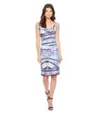 Nicole Miller - Stamped Paisleys Carly Tuck Dress